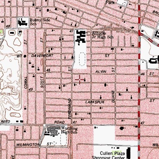 Topographic Map of Macedonia Baptist Church, TX