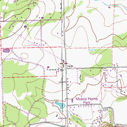 Topographic Map of Hays Hill Baptist Church, TX