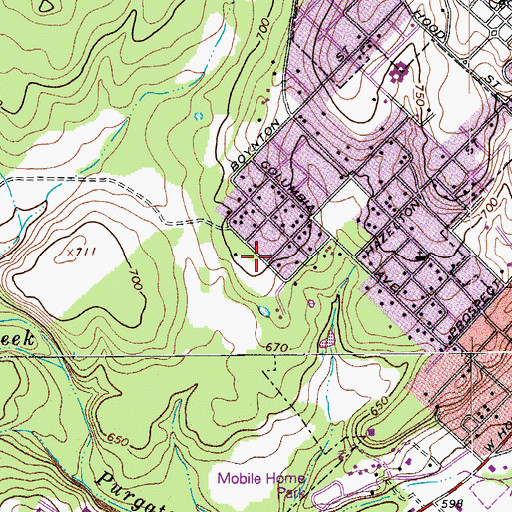Topographic Map of Church of God of Prophecy, TX