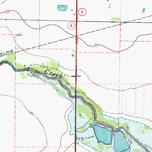 Topographic Map of Westside Community Church, TX