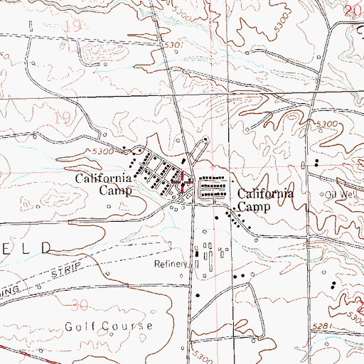 Topographic Map of California Camp, CO