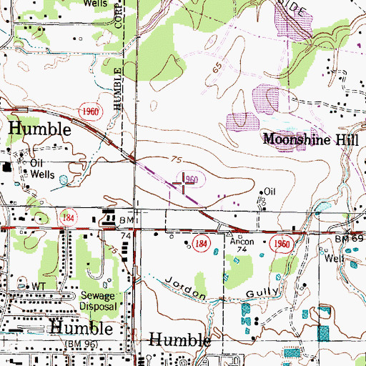 Topographic Map of Deerbrook Community Covenant Church, TX