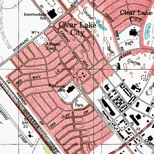 Topographic Map of Faith Covenant Church, TX