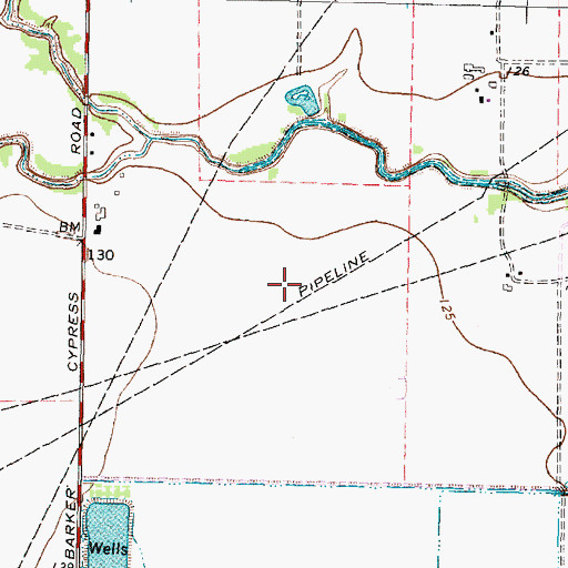 Topographic Map of Houston Covenant Church, TX