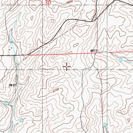 Topographic Map of Hay Bretherton Ditch, CO