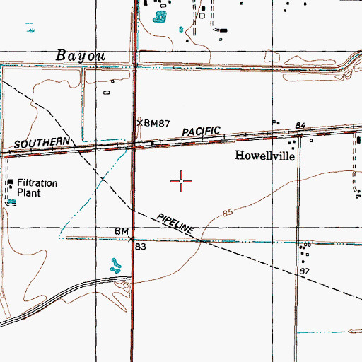 Topographic Map of Pilgrims Frontier Fellowship Church, TX