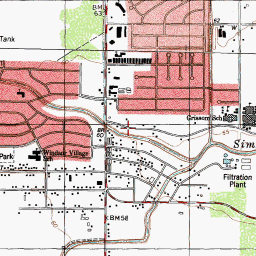 Topographic Map of Redeemed Chapel Church, TX