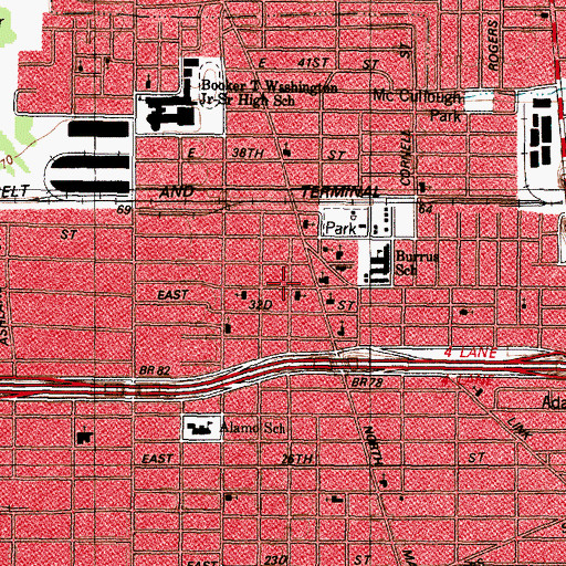 Topographic Map of Sheeler Memorial Church, TX
