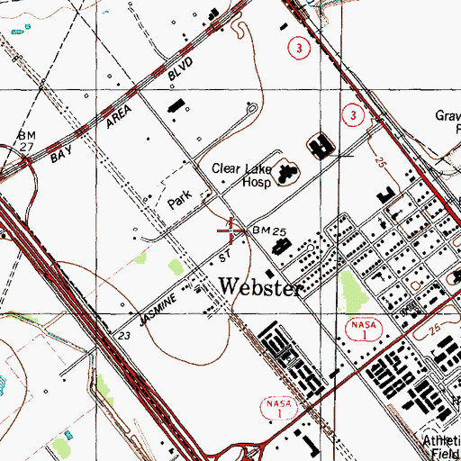 Topographic Map of Presbyterian Church, TX