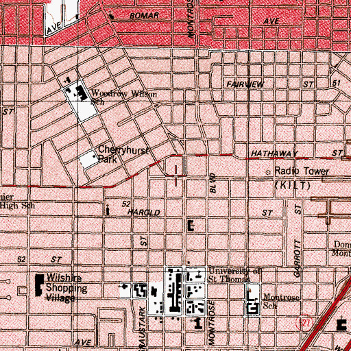 Topographic Map of Presbytery of the New Covenant Church, TX