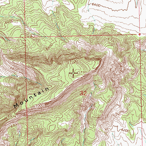 Topographic Map of Park Mountain, CO