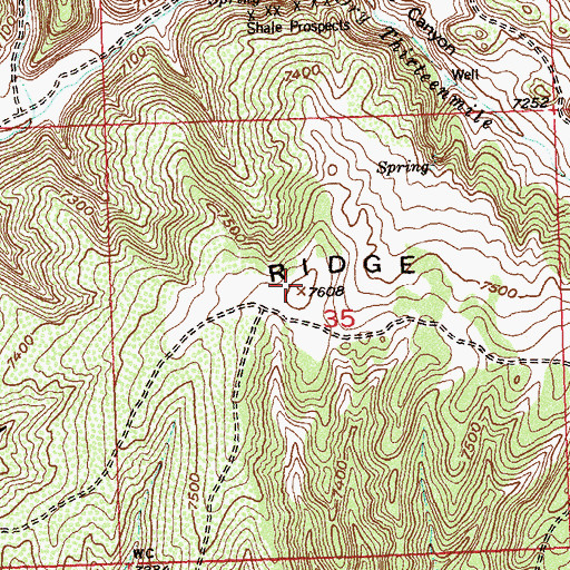 Topographic Map of Fourteenmile Ridge, CO