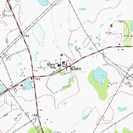 Topographic Map of Northwest Houston Seventh Day Adventist Church, TX