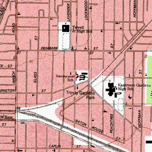 Topographic Map of Carters Temple Church, TX