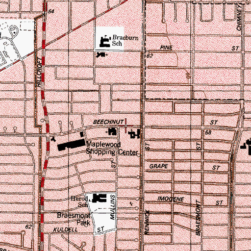 Topographic Map of The Church of Jesus Christ of Latter Day Saints, TX