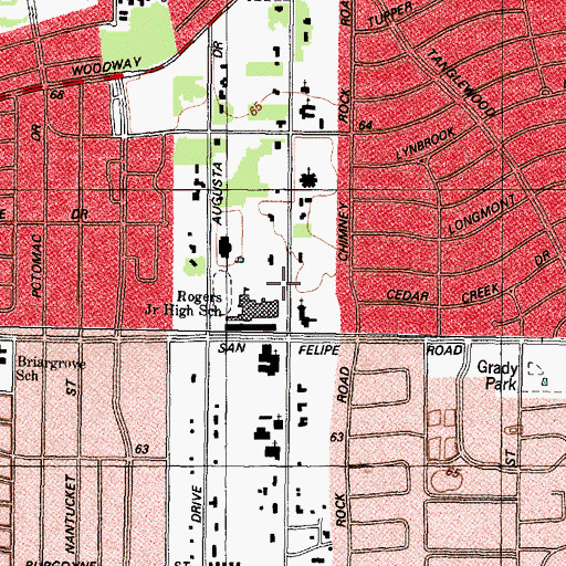 Topographic Map of The Church of Jesus Christ of Latter Day Saints, TX