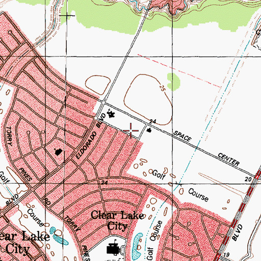 Topographic Map of The Church of Jesus Christ of Latter Day Saints, TX