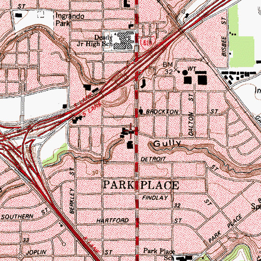 Topographic Map of The Church of Jesus Christ of Latter Day Saints, TX