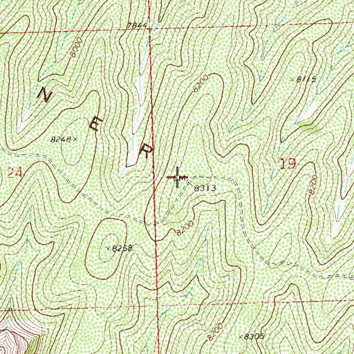 Topographic Map of Skinner Ridge, CO