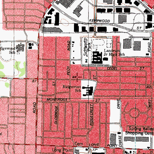 Topographic Map of Iglesia Pentacostal del Triunfo Church, TX