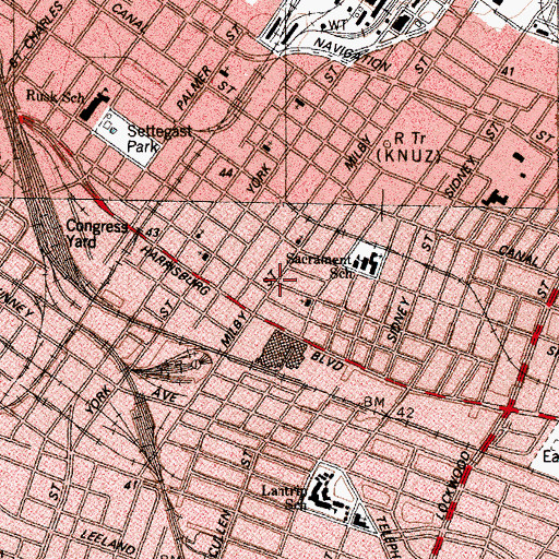 Topographic Map of Pentecostal Holiness Church, TX