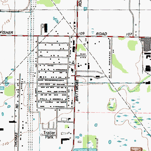 Topographic Map of Rio de Poder Iglesia Pentecostes Church, TX