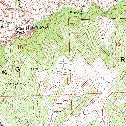 Topographic Map of Long Ridge, CO