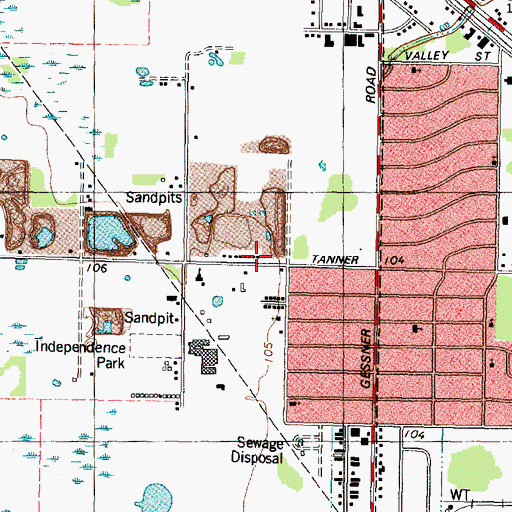 Topographic Map of Saint Jude United Methodist Church, TX