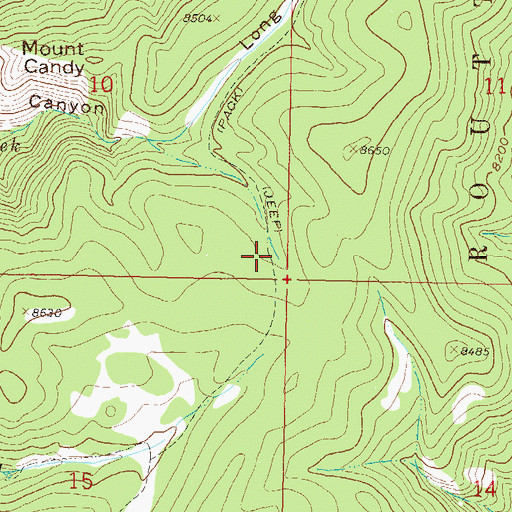 Topographic Map of Big Creek Bridge Trail, CO