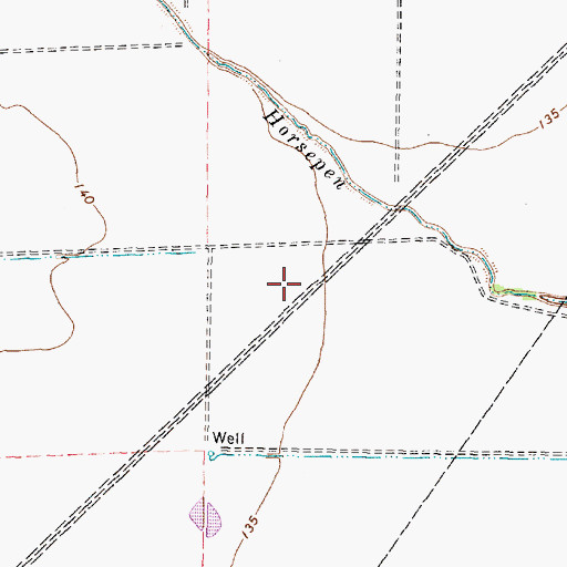Topographic Map of Prince of Peace Lutheran Church, TX