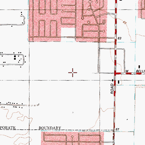 Topographic Map of Lamb of God Lutheran Church, TX