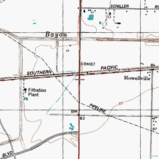 Topographic Map of Alief Church of the Nazarene, TX