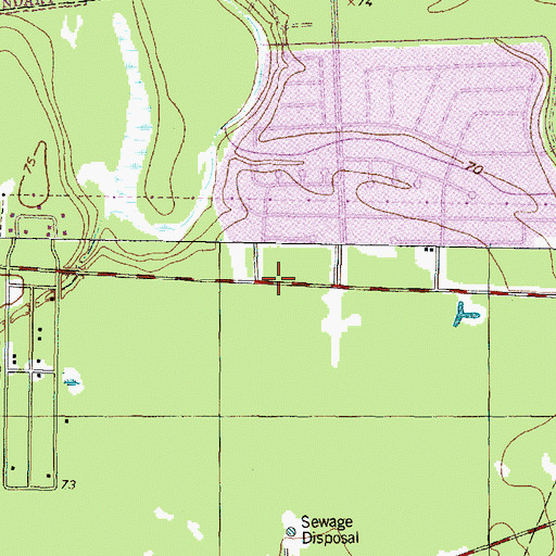 Topographic Map of Lake Houston Church of the Nazarene, TX