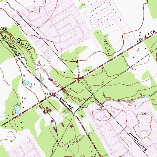 Topographic Map of Northwest Church of the Nazarene, TX