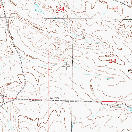 Topographic Map of Dryer Ditch, CO