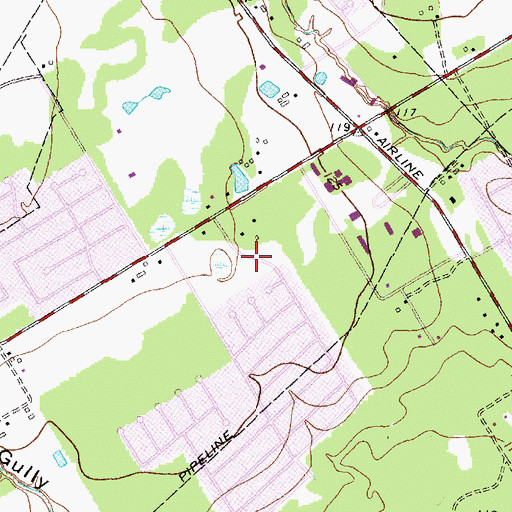 Topographic Map of Kleinwood Church of Christ, TX