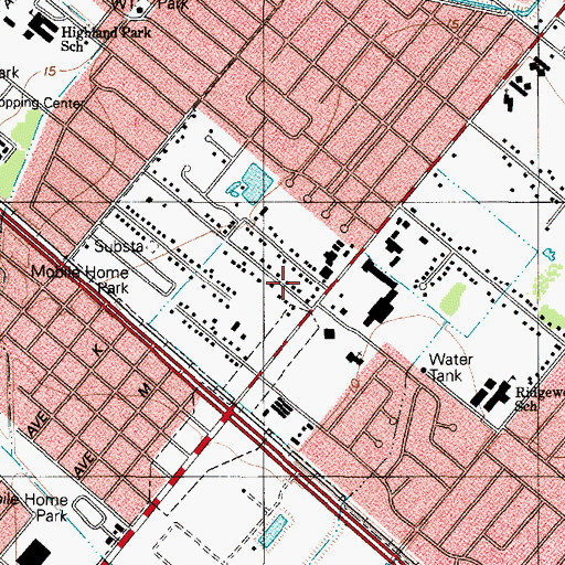Topographic Map of Golden Triangle Baptist Temple Church, TX