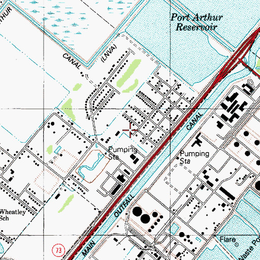 Topographic Map of Mount Zion Baptist Church, TX
