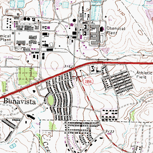 Topographic Map of Saint Andrew United Methodist Church, TX