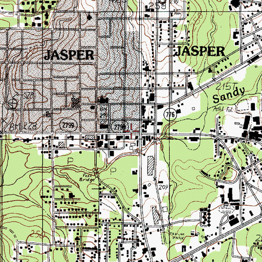 Topographic Map of Wings of An Eagle Bible Fellowship Church, TX