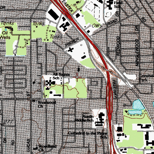 Topographic Map of Apostolic Church, TX