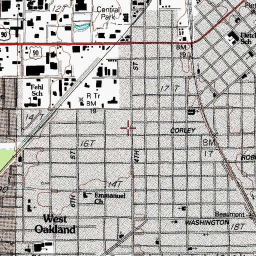 Topographic Map of Abundant Life Baptist Church, TX