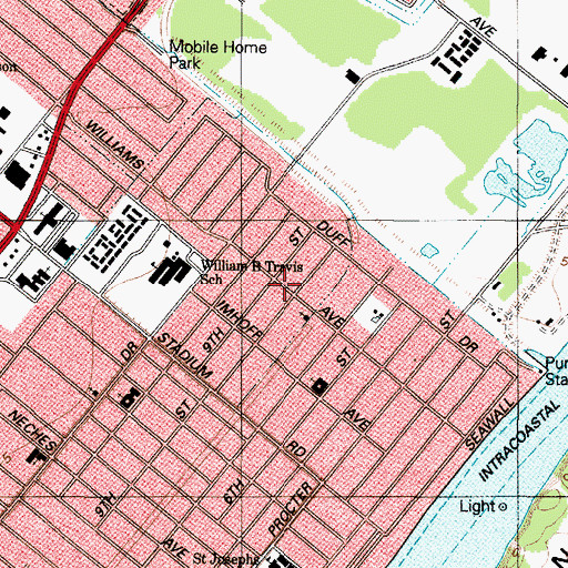 Topographic Map of Alpha and Omega Baptist Church, TX