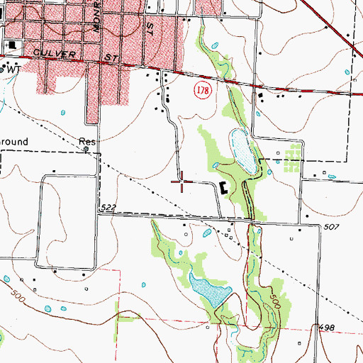 Topographic Map of Saint Joseph Baptist Church, TX