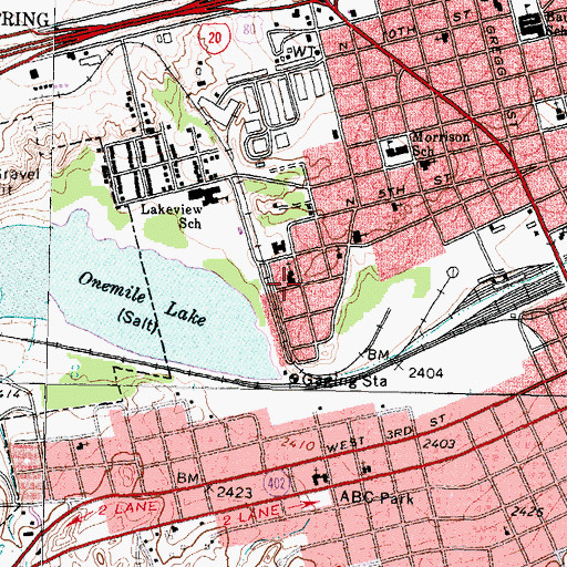Topographic Map of McGee Chapel Church of God in Christ, TX