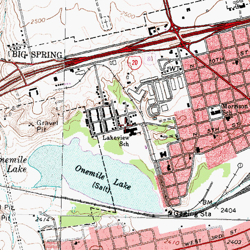 Topographic Map of Power House Church of God in Christ, TX