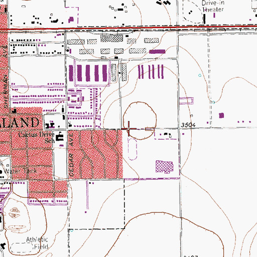 Topographic Map of My Fathers House Church, TX