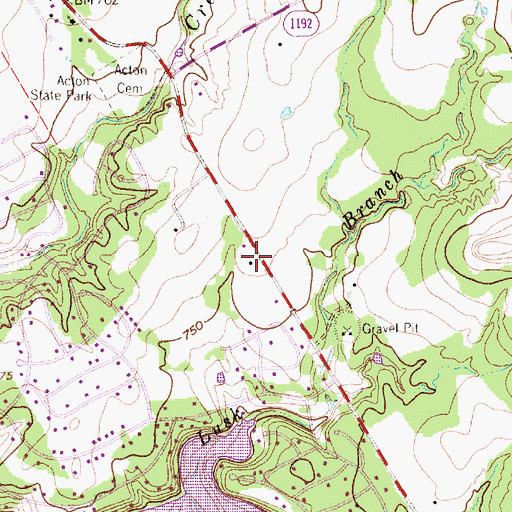 Topographic Map of Good Shepherd Episcopal Church, TX