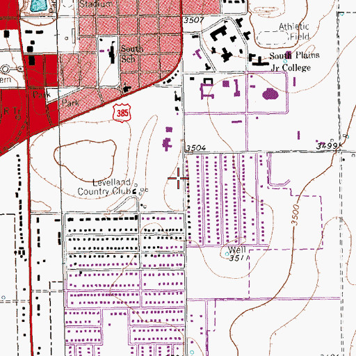 Topographic Map of Christ United Methodist Church, TX