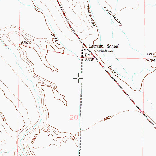 Topographic Map of Midland Ditch, CO